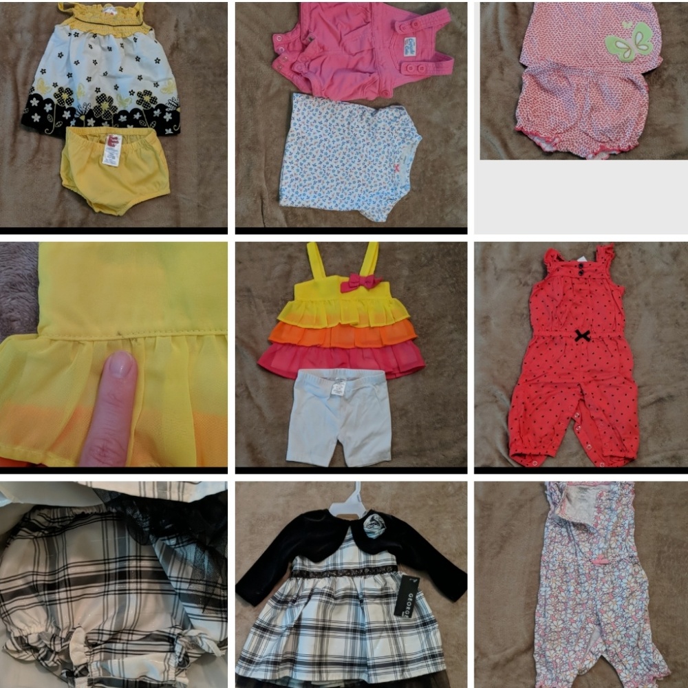Lot of baby girl clothes, 3-6 months
